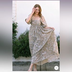 Morning Lavender Bridgett Babydoll Maxi Dress - Medium